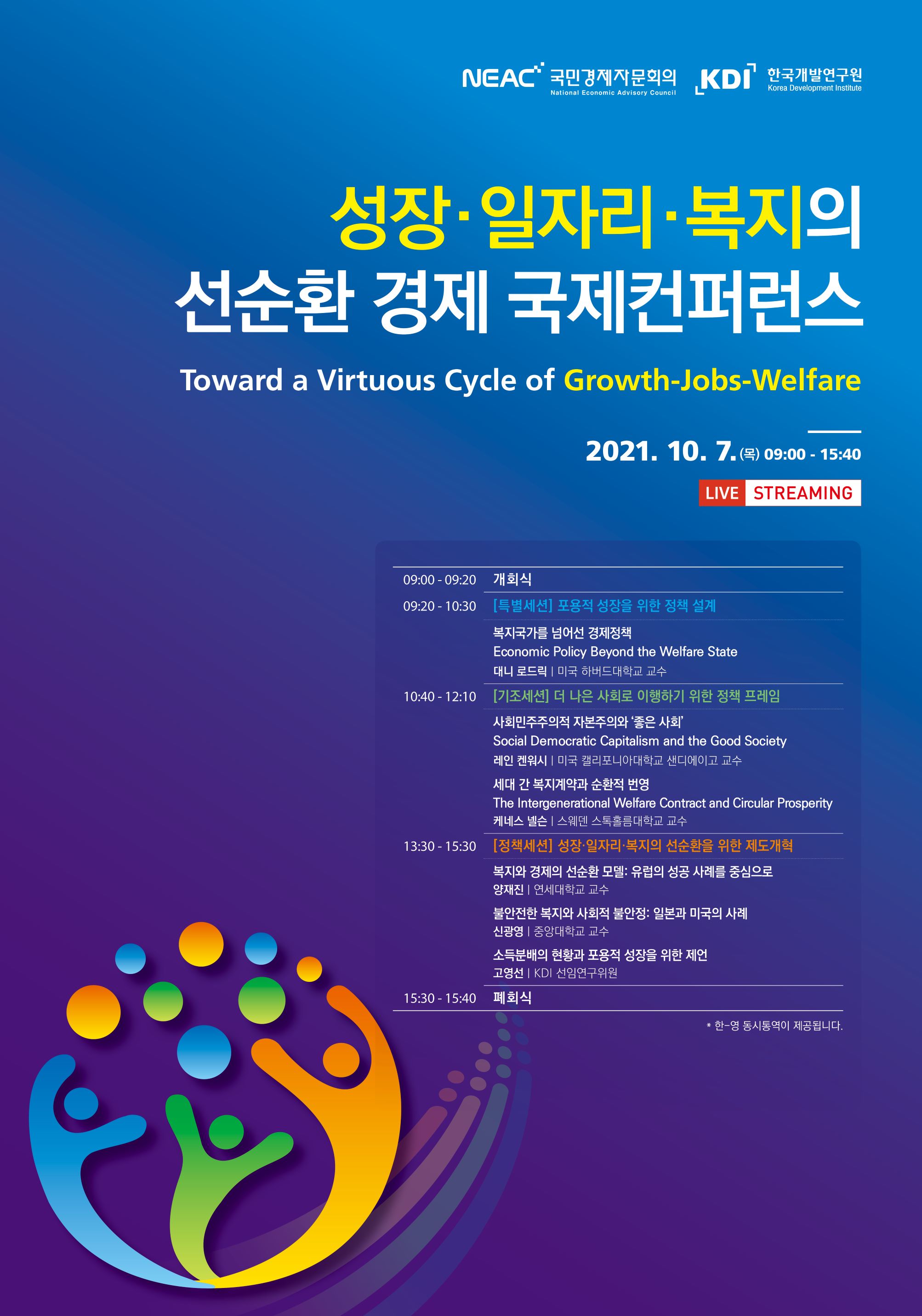 [국제컨퍼런스] 성장, 일자리, 복지의 선순환 경제