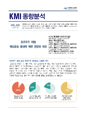 [KMI 동향분석] 제220호(호르무즈 해협 해상운송 봉쇄에 따른 영향과 대응)